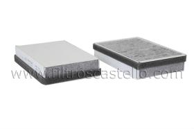 CM FILTER CMC5296C - FILTRO AIRE CABINA CARBÓN ACTIVO KIT 2